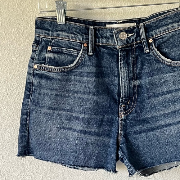 Mother Superior The Dutchie Shorts Fray My Treat Blue Distressed Denim Shorts 26 - Picture 3 of 15